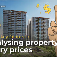 2 factors in analysing property entry prices